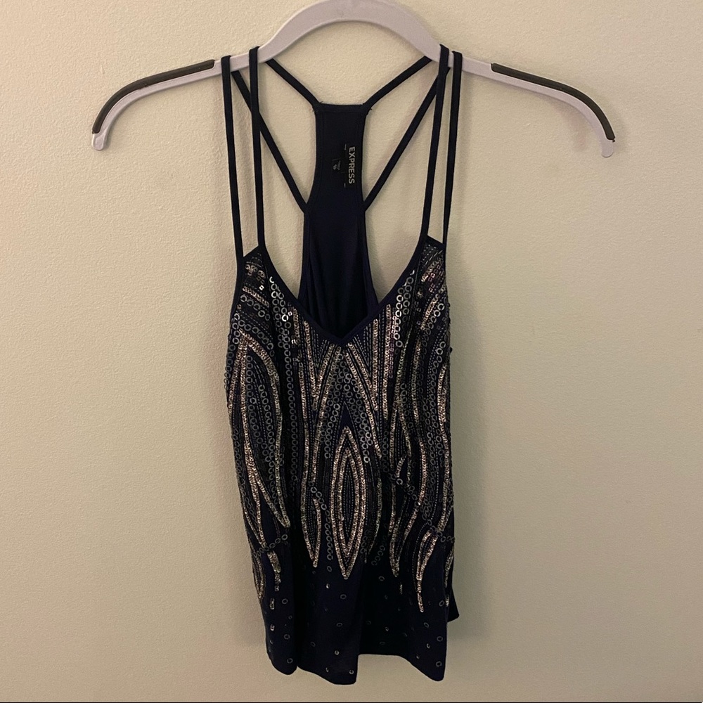 Express Sequin Strappy Tank